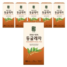 녹차원 둥굴레차, 1.2g, 100개입, 6개