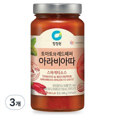 청정원 아라비아따 스파게티 소스, 600g, 3개