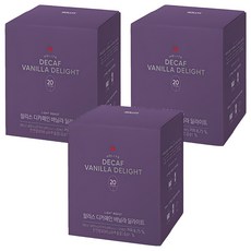 할리스 디카페인 바닐라 딜라이트 커피믹스, 19.5g, 20개입, 3개