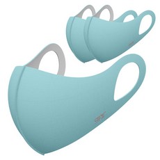 나인에프엑스 스포츠 데일리 페이스 마스크, 스카이블루, 3개