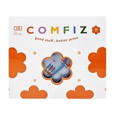 COMFIZ 康菲 兒童3D醫療口罩 3~7歲, 1盒, 乘風破浪 灰藍色, 30片