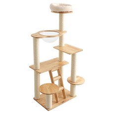 doter 寵愛物語 雲頂太空艙貓跳台, 木色, 1個