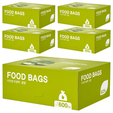 EZ'n 食物保鮮袋, M號, 5盒, 600入