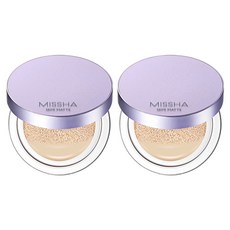 미샤 레이어링 핏 쿠션 파운데이션 세미 매트 14g, 19호 아이보리, 2개