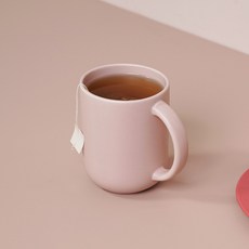 보울보울 레트로라인 핸들머그 360ml, 파우더핑크, 1개