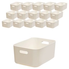 BONOHOUSE Locos收納箱收納籃, 乳霜, 16個