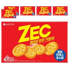 LOTTE 樂天 ZEC餅乾 原味, 300g, 6盒