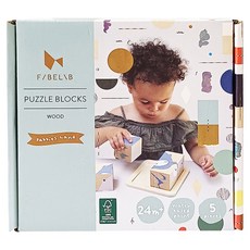 FABELAB 六面拼圖, FSC認證木材, 益智玩具, 1盒, 5pieces