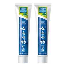 雲南白藥 薄荷清爽牙膏, 100g, 2條