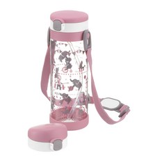 Richell 利其爾 兩用冷水壺組, 粉紅派對, 450ml, 1組