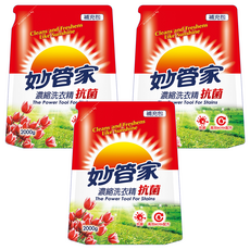 Magic Amah 妙管家 濃縮抗菌洗衣精 補充包, 2kg, 3包