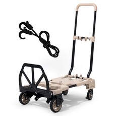 로티캠프 캠핑기어 트랜스폼 접이식 웨건, 베이지탄, 1개