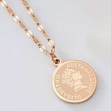 noid-b 醫療鋼簡約日常硬幣項鍊 8款