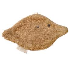 FABELAB 奶嘴安撫巾，70%黏液爆漿(竹纖維)/30%棉(有機)，21x14cm, Caramel, 1條