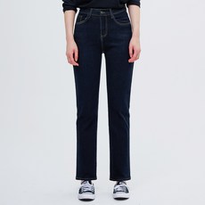 ARUA Body Play 女款半高腰直筒原色丹寧褲 J5509