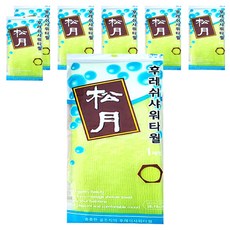 Songwol 松月 清新沐浴巾, 淺綠色, 6個, 1入