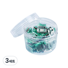 문구담 멀티 푸시 핸드 클립 종이 문서 고정 바인딩 세트 랜덤발송, 3세트, 20개입, 소