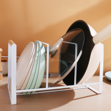 輕便平底鍋水槽層架整理架, 白色, 1層, 1個