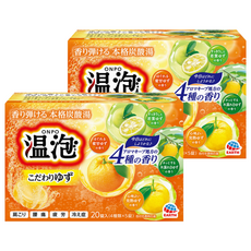 온포 탄산입욕제 유자, 800g, 2개