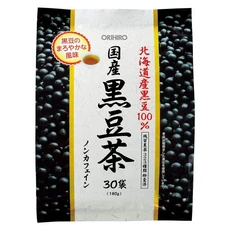 ORIHIRO 日本國產黑豆茶 北海道產黑豆100% 無咖啡因, 6g, 30包, 1袋
