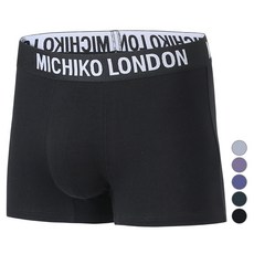 MICHIKOLONDON 男士柔軟棉質平口內褲
