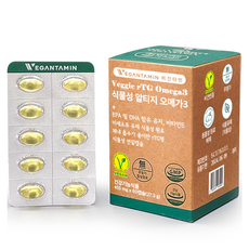 VEGANTAMIN 植物性rTG Omega-3, 60顆, 1盒