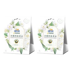 熊寶貝 衣物香氛袋 清新茉莉 7g x3入, 蘊含香氛精油 適用於鞋櫃/衣櫃/浴廁/汽車, 21g, 2盒
