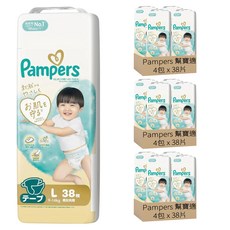 Pampers 幫寶適 日本境內版 黏貼型尿布 9~14kg, L, 456片