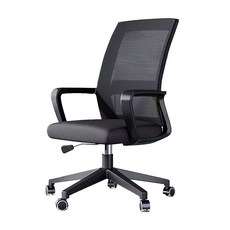 辦公椅 帶輪 BH003, 黑色, 1個