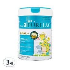 PURELAC Royal Plus 3號配方奶粉 12~36個月, 800g, 3罐