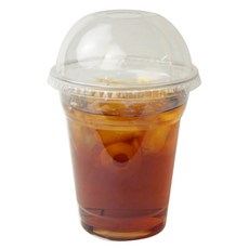 아이엔피 PET 지름 98mm 아이스컵 바디 + 돔타공 뚜껑 세트, 420ml, 100개, 1세트