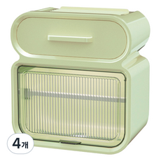 Unhave 舒適衛生紙架收納盒 S, 4個, 03 綠色