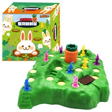 Jaemizone 抓胡蘿蔔兔子賽跑桌遊, 混合顏色