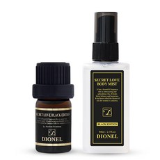 Dionel Secret Love黑色版 5ml+身體噴霧 80ml, 1套