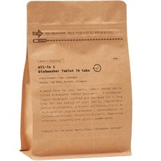 【環衛】Family Ground多合一平板洗碗機洗滌劑70片, 280g, 1個