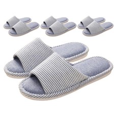 Alleophom 條紋室內拖鞋, 藍色, 4組
