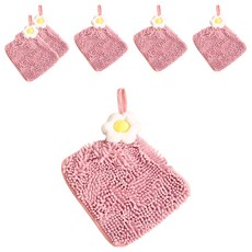 雞蛋花擦手巾 25 x 25cm 珊瑚絨材質 柔軟吸水 可愛造型, 6條