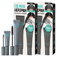 Daleaf Glam遮白髮染髮筆 16g + 迷你 8g 套組, 2套, 自然黑