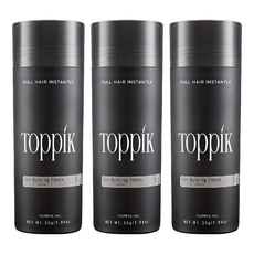 TOppiK 增髮纖維 55g, 灰色 GRAY, 3瓶