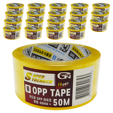 가드맨 65mic 중포장 OPP 테이프 50m 투명, 20개