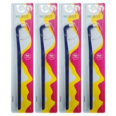 WEDENT 威登 單束細軟毛牙刷 海軍藍, 4個, 1入, 5mm