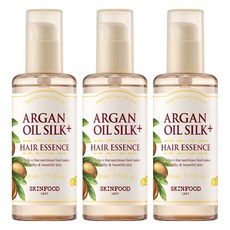 스킨푸드 아르간 오일 실크 플러스 헤어 에센스, 110ml, 3개