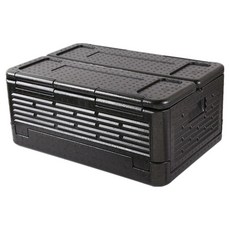 TOP&TOP 超輕量霸王折疊保溫箱, 黑色, 60L