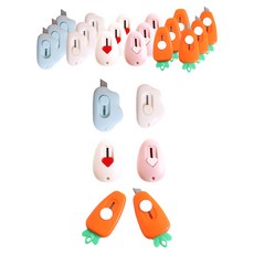 택배칼 구름 2p + 당근 2p + 계란 2p, 랜덤발송, 4세트