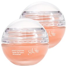 글로우 피치 펩타이드 립밤 코랄리프, 복숭아향, 8g, 2개