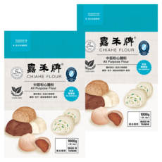 嘉禾牌 中筋粉心麵粉, 1kg, 2包