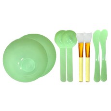 Simply B 臉部面膜工具4件組, 2個, 綠色