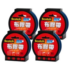 3M Scotch 防水布膠帶 易撕 適用於書本外皮保護, 4個