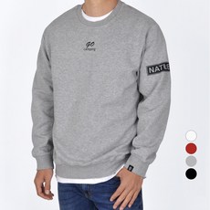 Guystory 男士印花露營長袖大學T