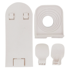 SHIMOYAMA 免鑽釘壁掛式電動牙刷收納架, 白色, 1個